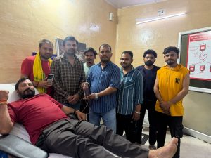 जयस जिला अध्यक्ष अरविंद कनेश ने 34वीं बार किया रक्तदान 