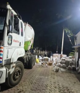सीमेंट कंटेनर से अवैध शराब की बड़ी खेप पकड़ी गई, 1.62 करोड़ रुपये का मशरूका जब्त