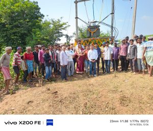 विधायक सेना  पटेल ने डुडवा फलिया में 6.07 लाख की विद्युत डीपी का किया उद्घाटन, किसानों को मिलेगी राहत
