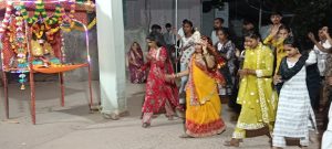मेलडी माता मंदिर प्रांगण में गरबा रास की धूम